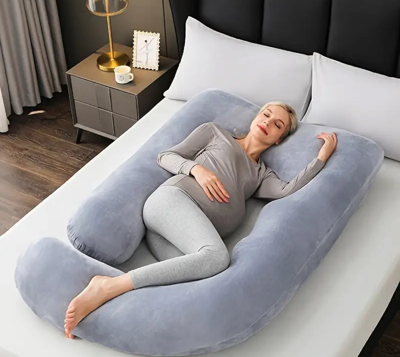 J-Shaped Pregnancy Pillow, Perfect Sleep Support For Pregnant Mothers, U-Shaped Pregnancy Pillow, C-Shaped Pregnancy Pillow, Mother'S Day Gifts, Mothers Day