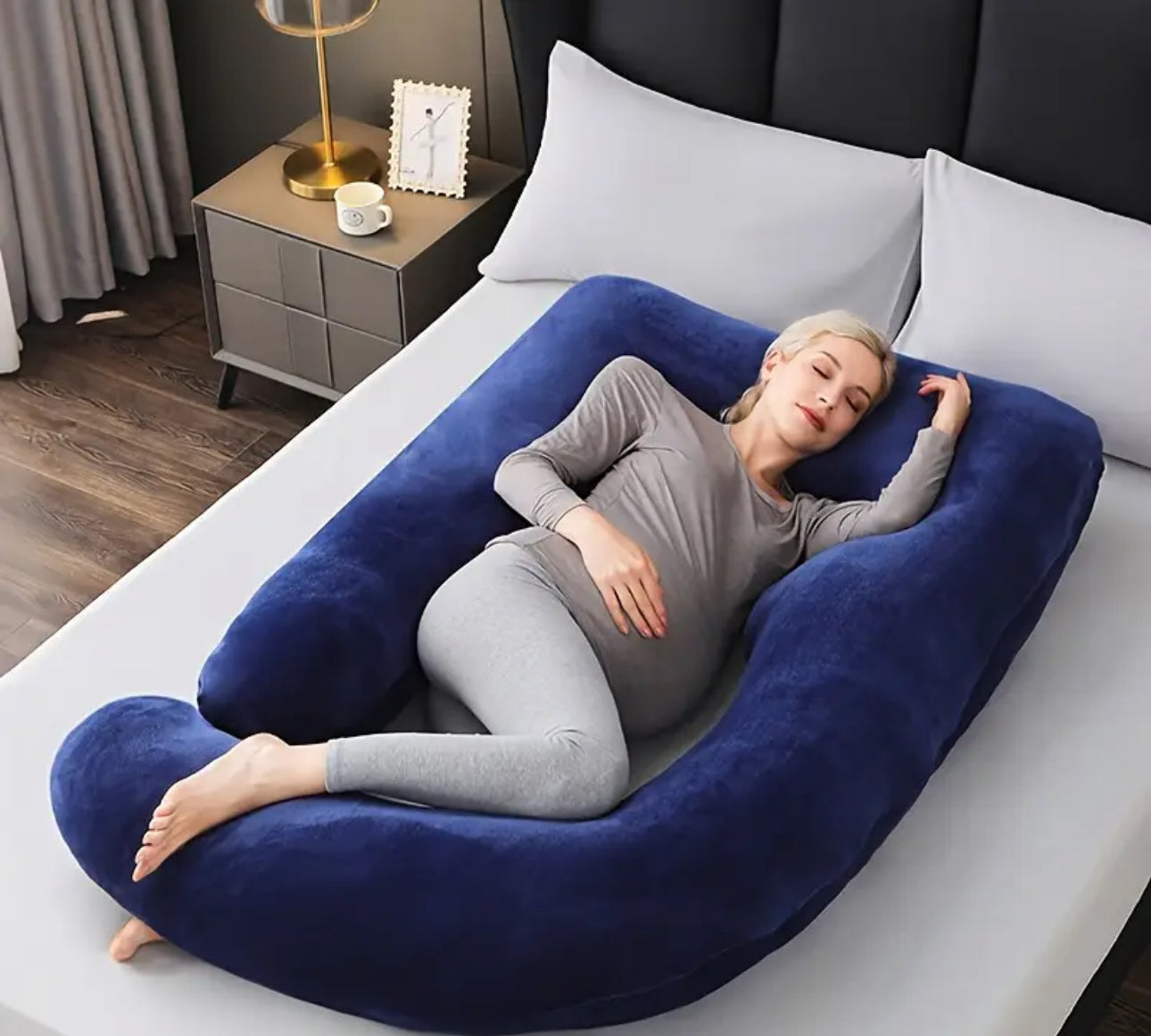 J-Shaped Pregnancy Pillow, Perfect Sleep Support For Pregnant Mothers, U-Shaped Pregnancy Pillow, C-Shaped Pregnancy Pillow, Mother'S Day Gifts, Mothers Day