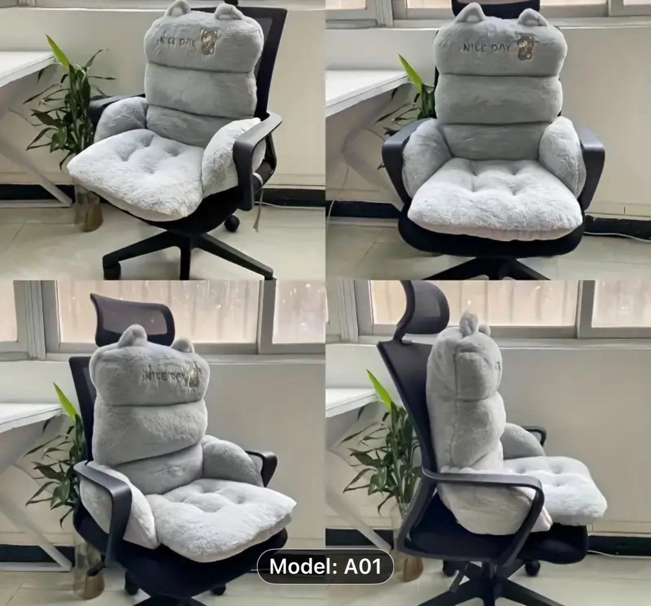 Cute Thickened Chair Pads Soft Buttocks Cushion Office Chair Seat Cushion Lumbar Waist Pillow Home Chair Cushions.