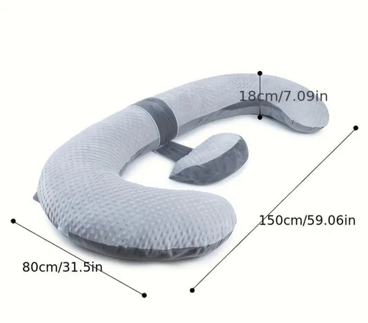 J-Shaped Pregnancy Pillow, Perfect Sleep Support For Pregnant Mothers, U-Shaped Pregnancy Pillow, C-Shaped Pregnancy Pillow, Mother'S Day Gifts, Mothers Day