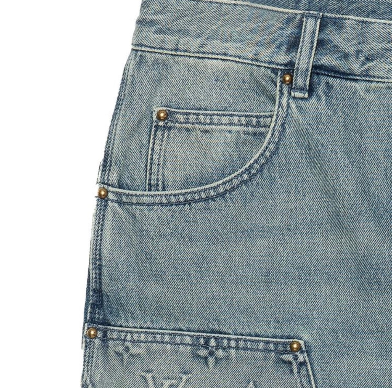 LOUIS VUITTON Denim Carpenter Shorts