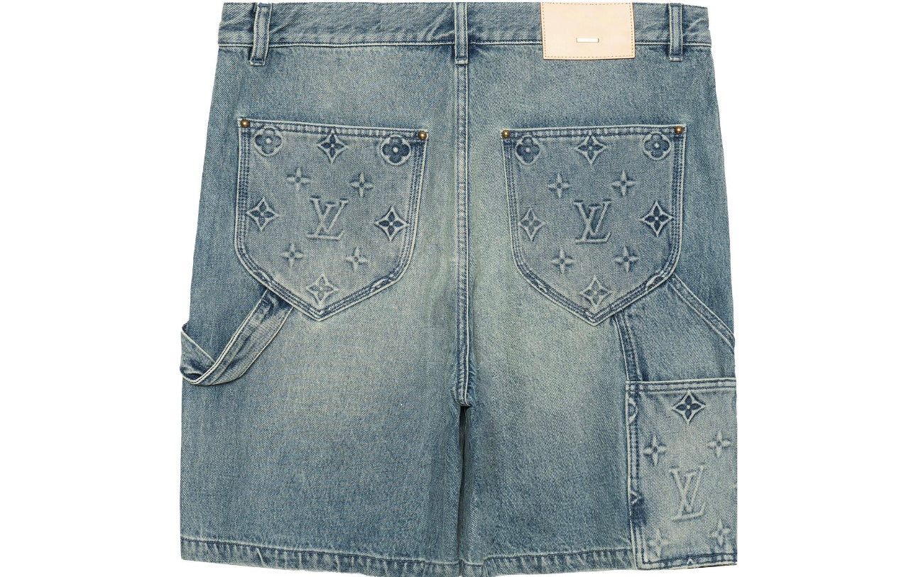 LOUIS VUITTON Denim Carpenter Shorts