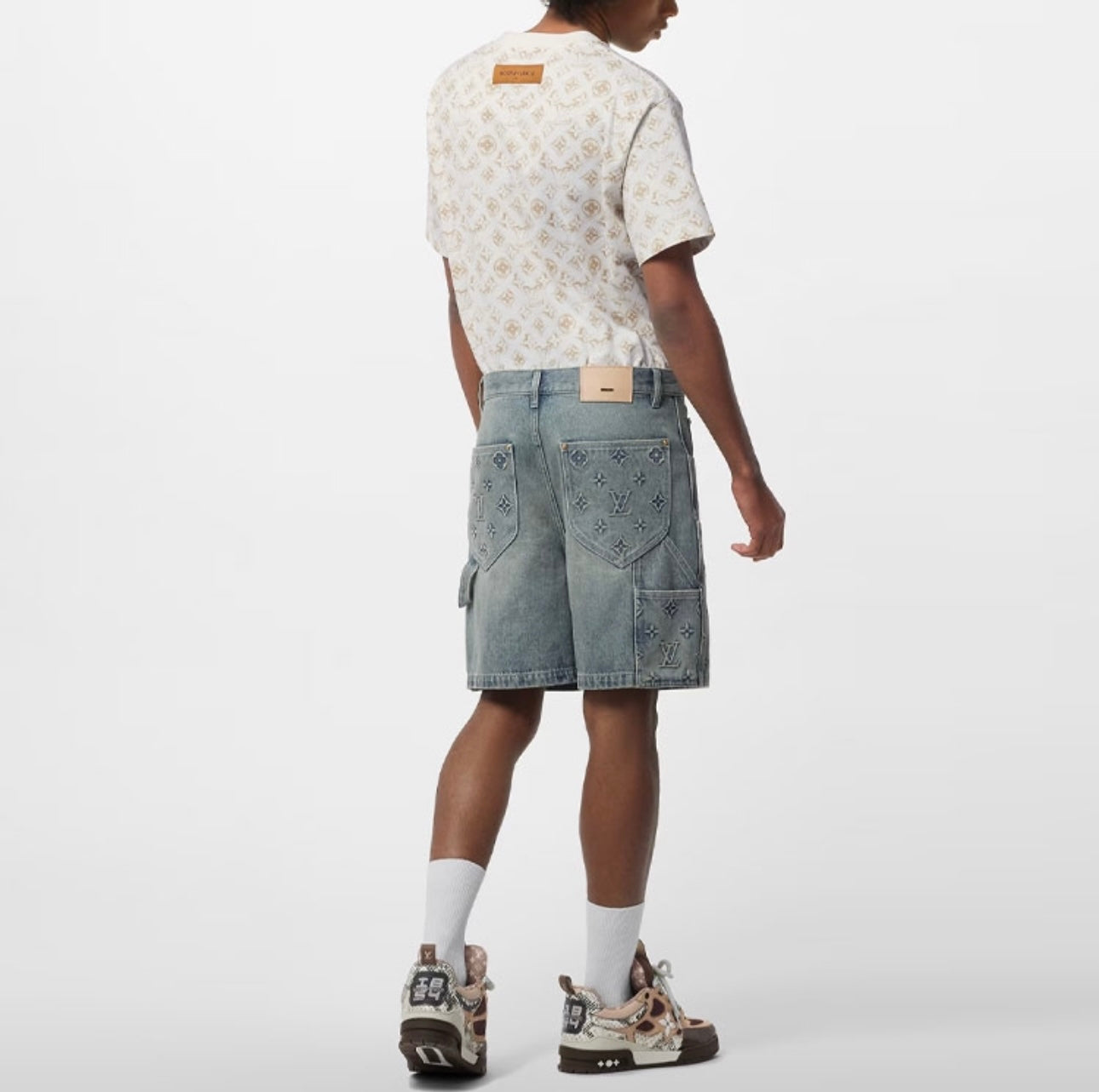 LOUIS VUITTON Denim Carpenter Shorts