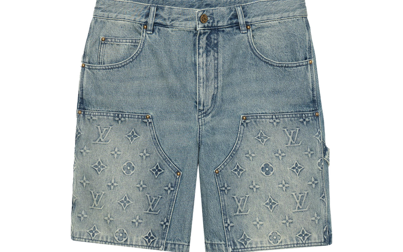 LOUIS VUITTON Denim Carpenter Shorts